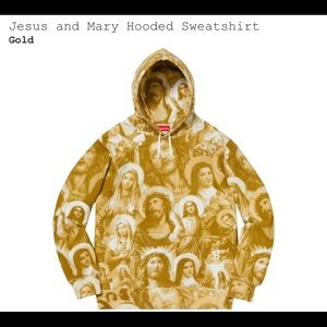 Jesus and Mary hoodie supreme